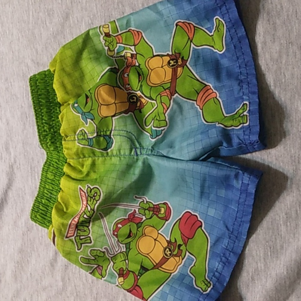 Nickelodeon TMNT Ninja Turtle Swim Trunks - Size 18M